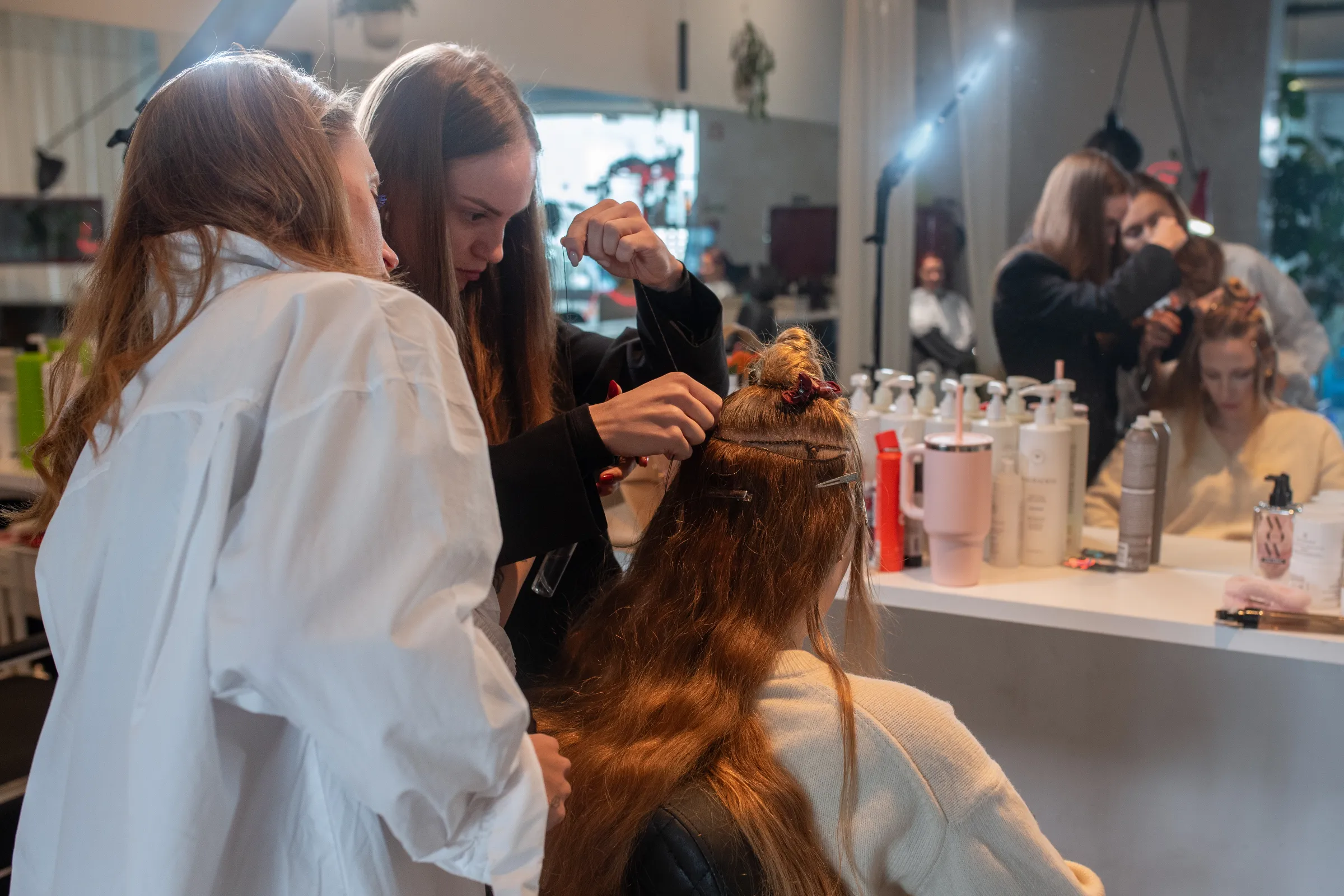 Hairstylist working image